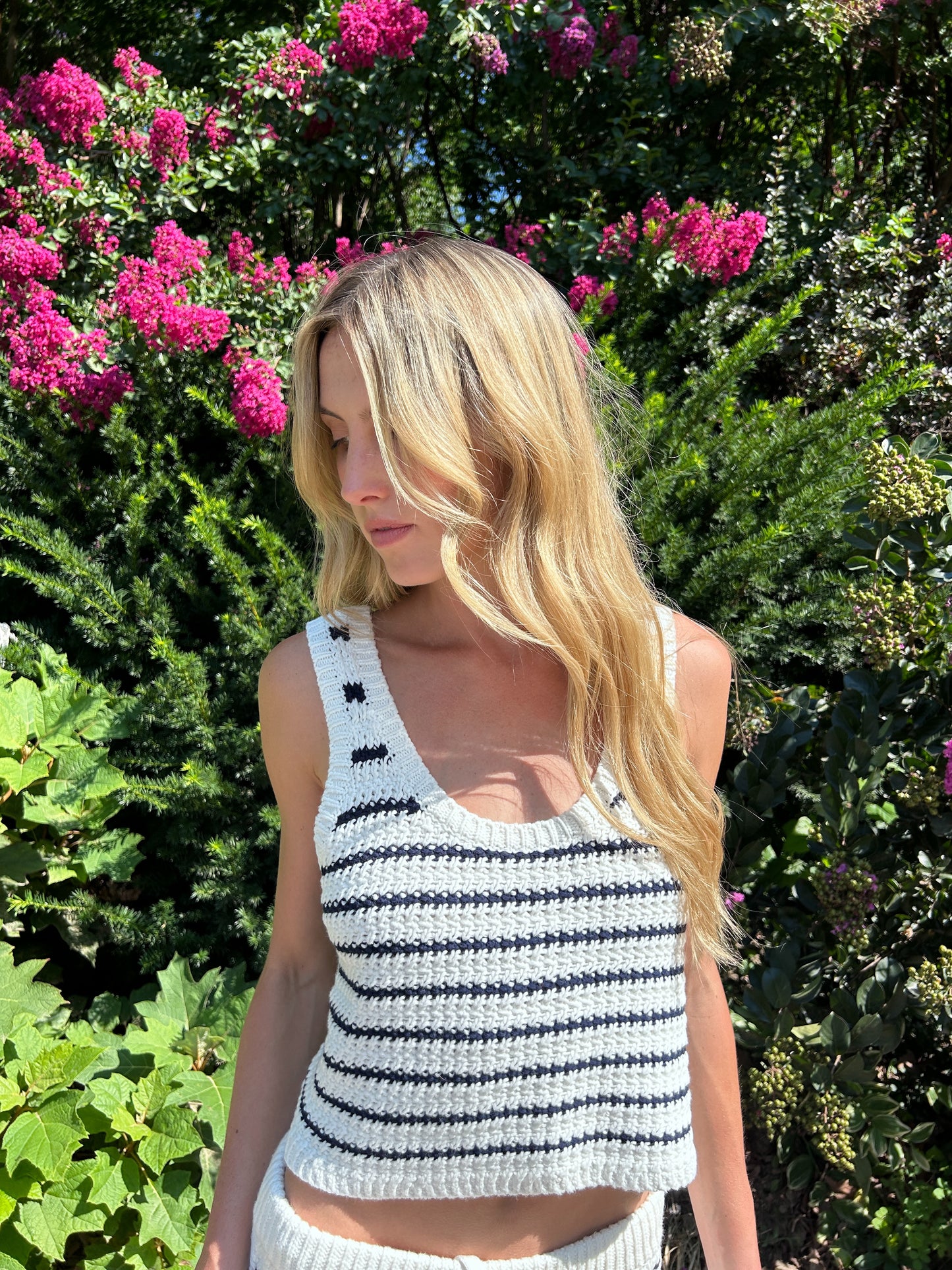 Marina Knit Striped Tank