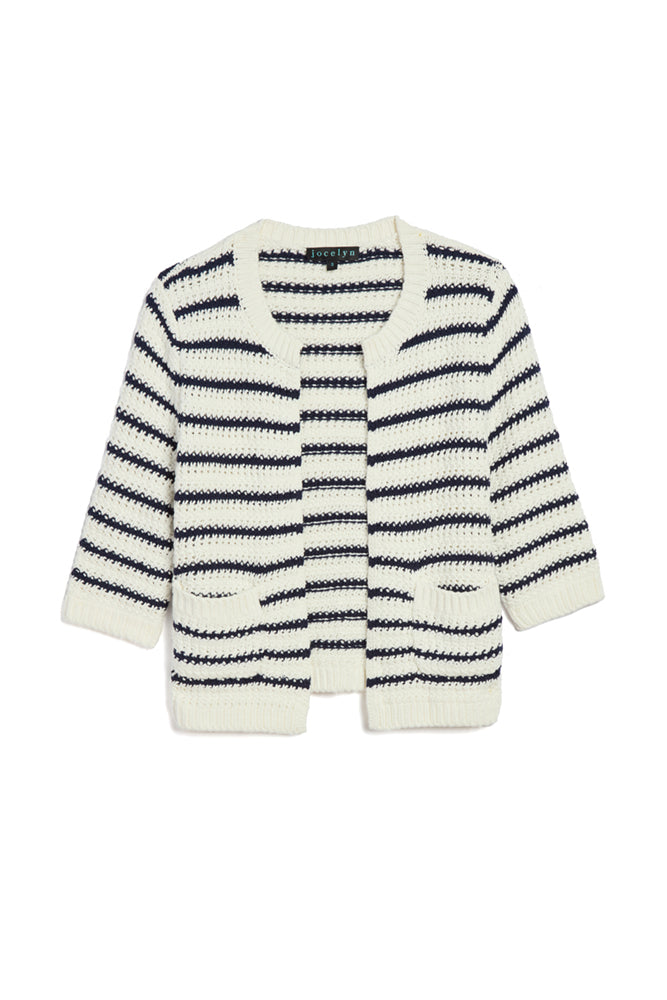 Marina Knit Striped Cardigan