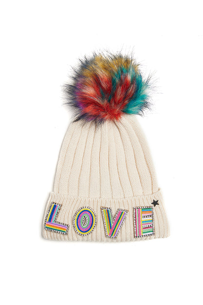 The Love Winter Hat-Ivory