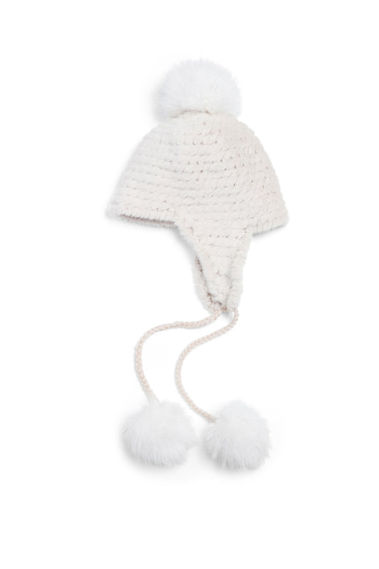 The Grossinger Trapper Hat- Ivory