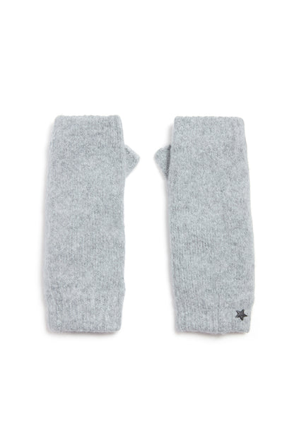 The Concorde Knit Mittens-Light Grey