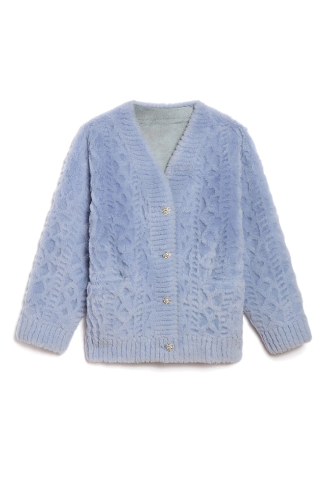 The Cortina Cardi Coat Light Blue