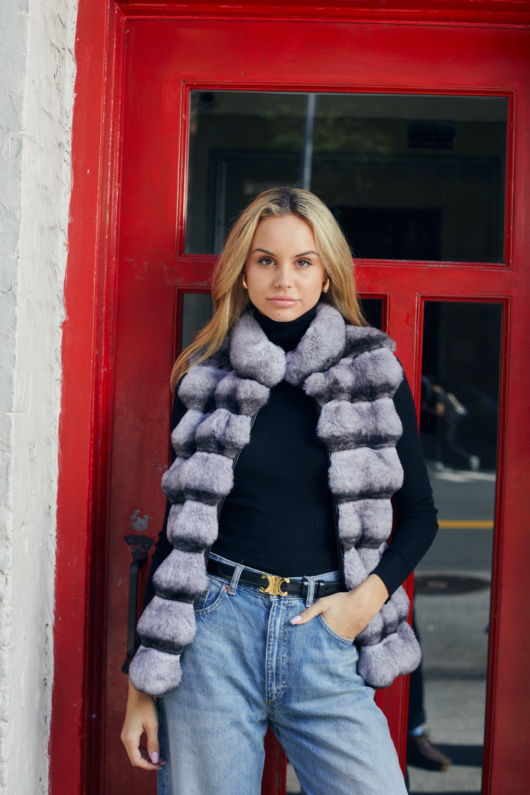 Jocelyn fur vest sale