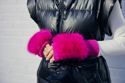 Kush Mittens Hot Pink