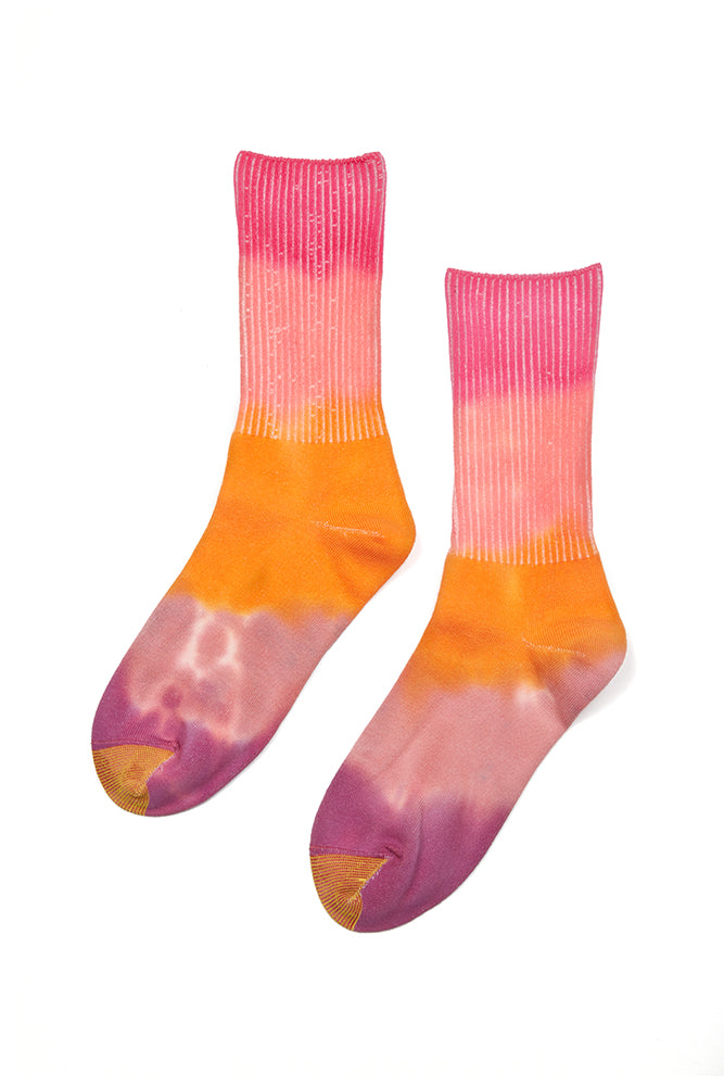 The Courchevel Pink Multi Socks