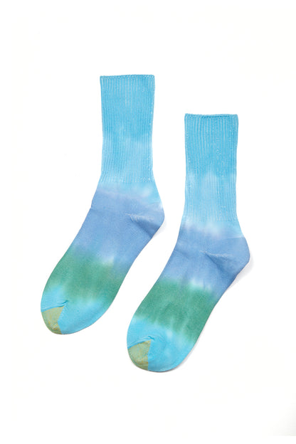 The Courchevel Blue Multi Socks