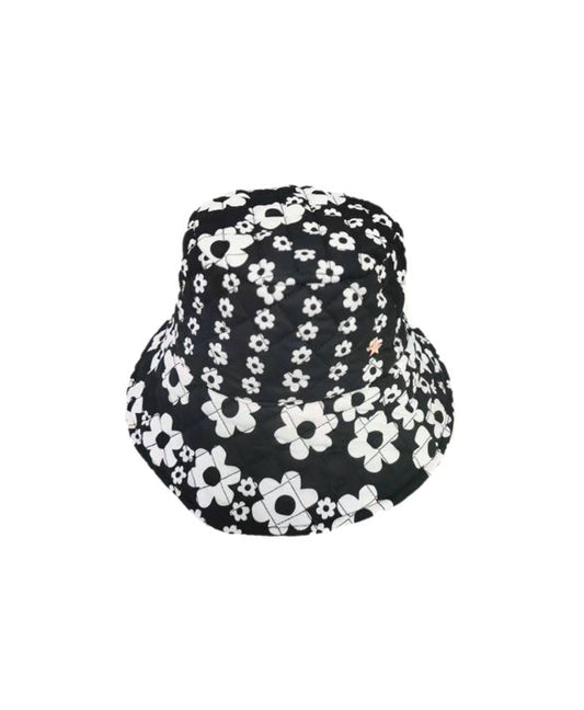 The Blythe Floral Bucket Hat - Black